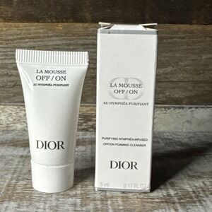 Dior La Mousse OFF/ON Foaming Face Cleanser Sample MINI 5 ml / 0.17 oz BNIB